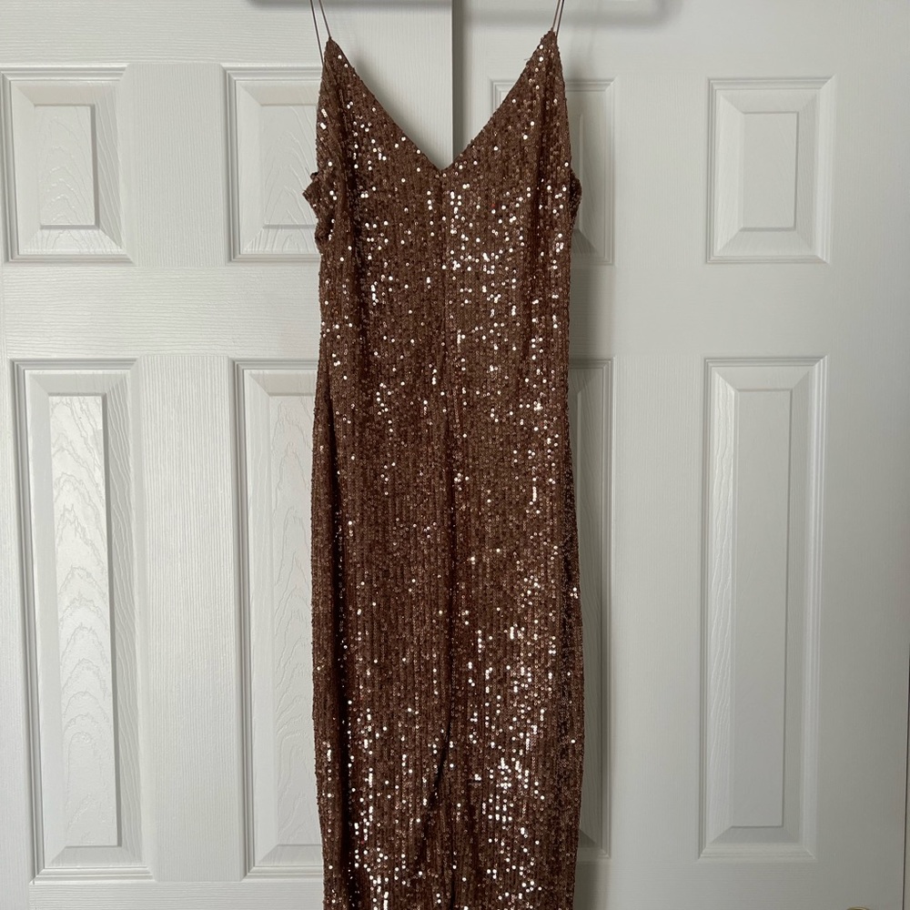 Sequin midi dress